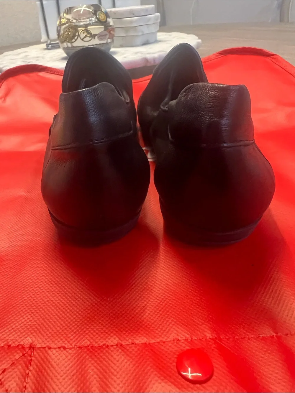 Sesto Meucci Black Quilted Leather Slip-On Loafers